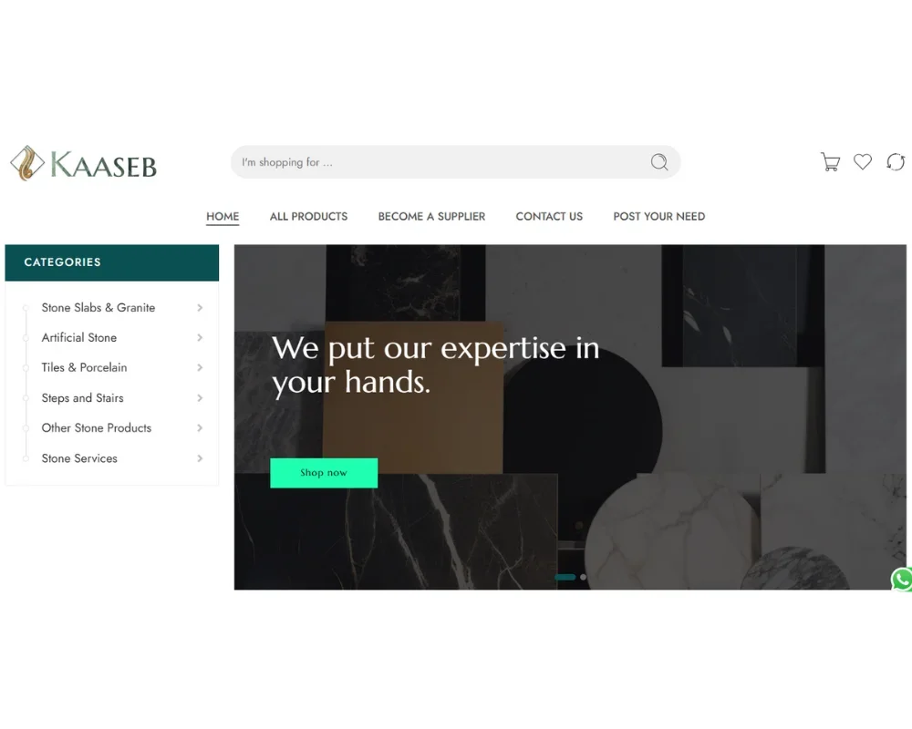 تصميم موقع رخام